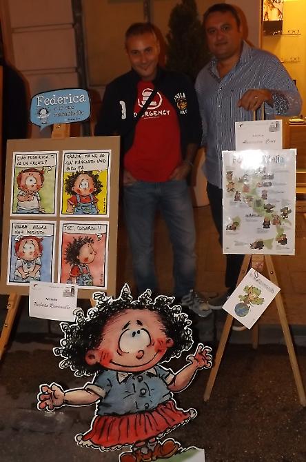 Umberto Romaniello e Alessandro Croce con le loro opere