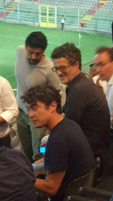 L'attore Scamarcio in Tribuna con l'Andria