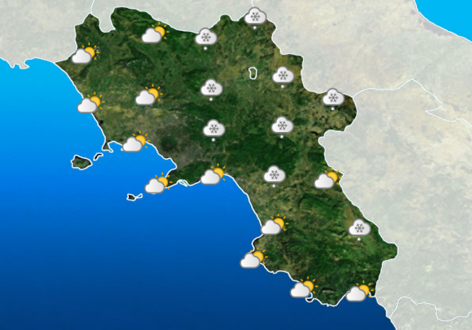 La situazione in Campania venerdì 6 Gennaio