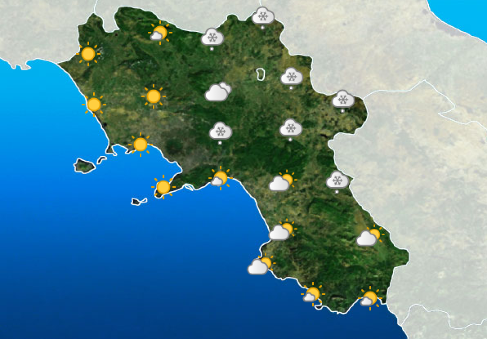 La situazione in Campania domenica 8 Gennaio