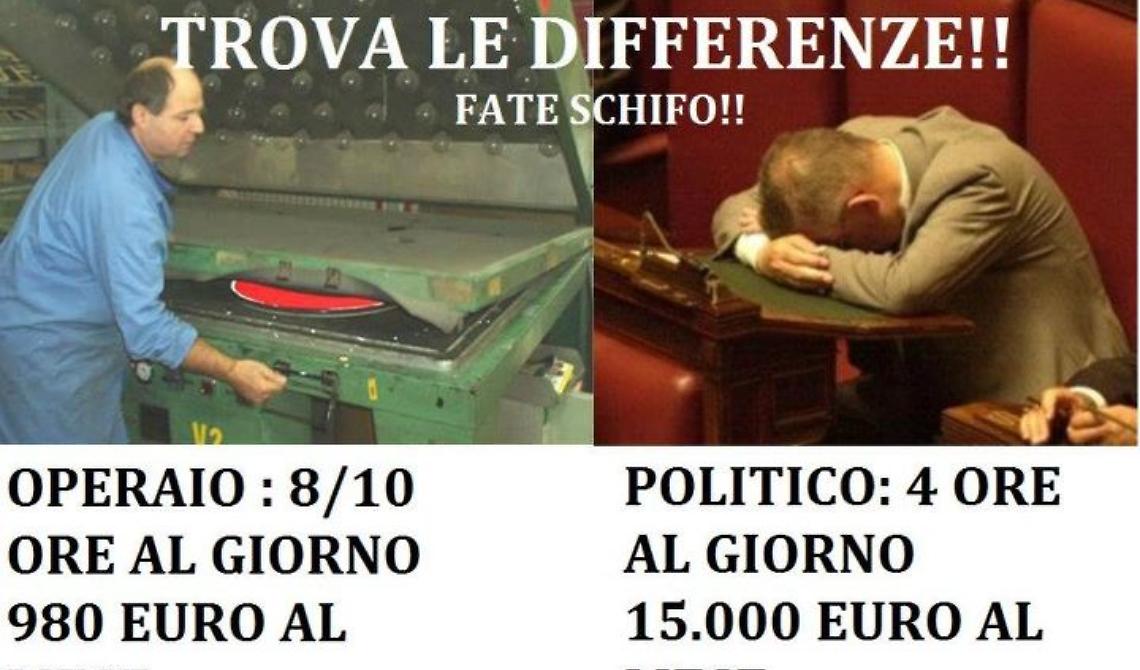 Al Comune di Foggia, via la raccolta firme contro gli stipendi d'oro dei parlamentari