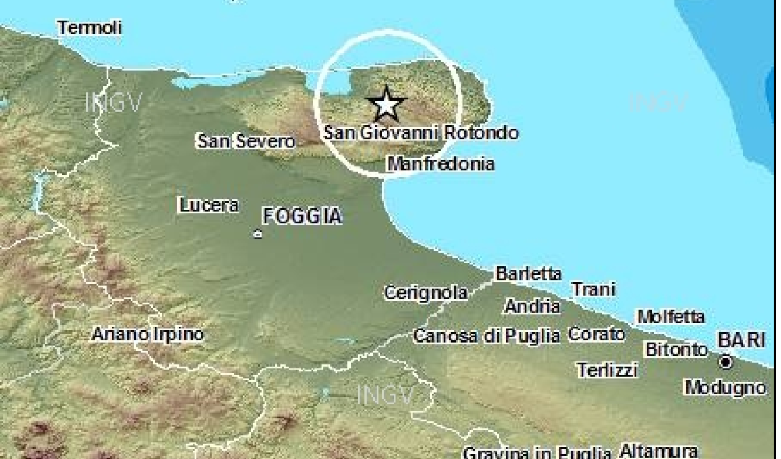Il Gargano torna a tremare: altre scosse questa sera