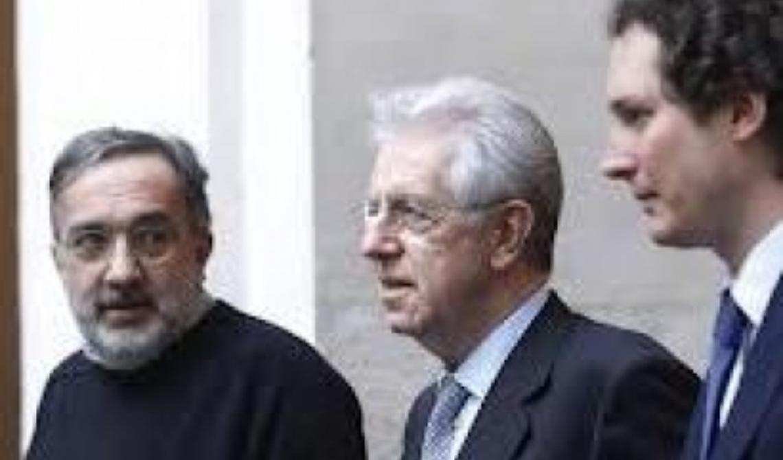 Monti è arrivato a Melfi, con Marchionne ed Elkan