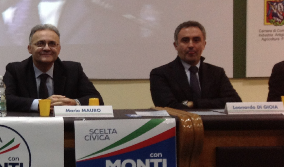 Mario Mauro (Monti) e quel volo borioso da Milano per Foggia, oggi