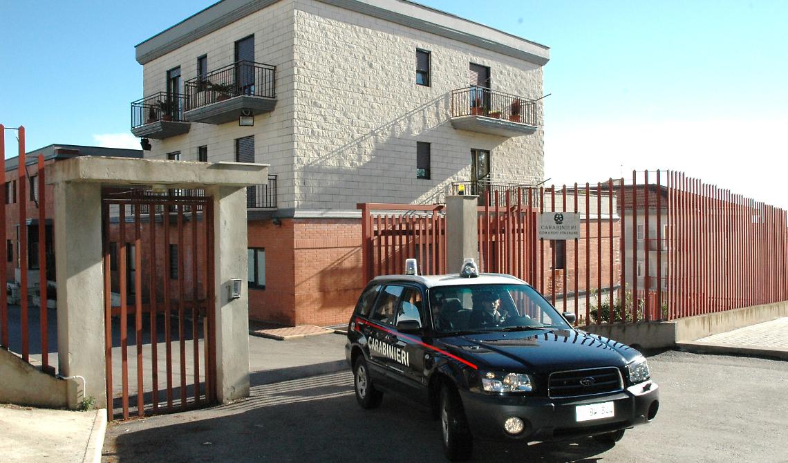 La caserma dei Carabinieri di Monte Sant'Angelo