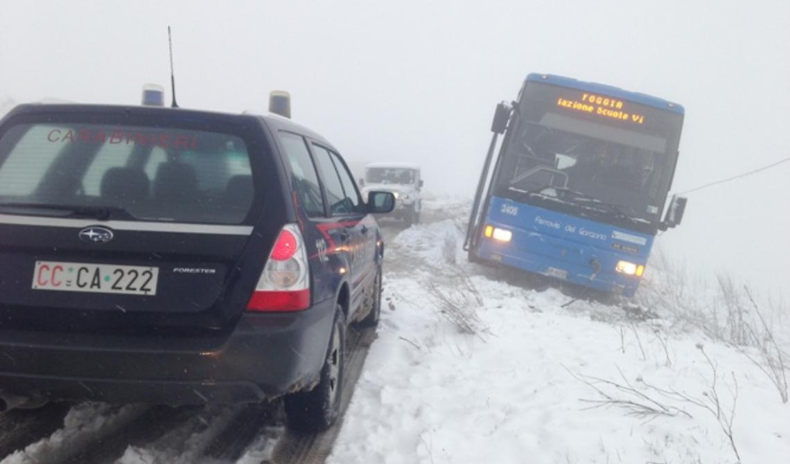 Maltempo, Monti dauni e Gargano sotto la neve