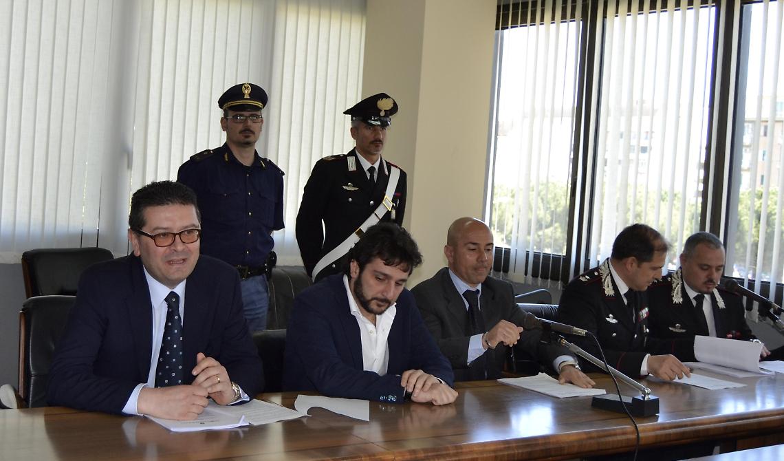 La conferenza stampa della Procura