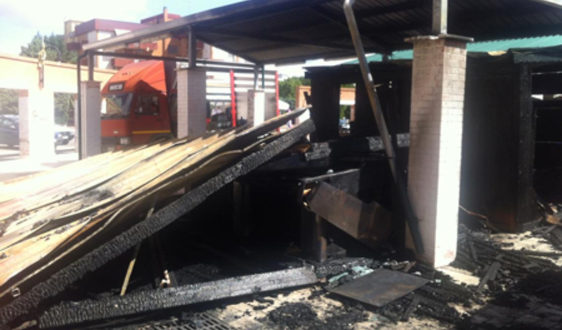 Ancora un incendio al mercato di Viale Pinto: e siamo a tre!