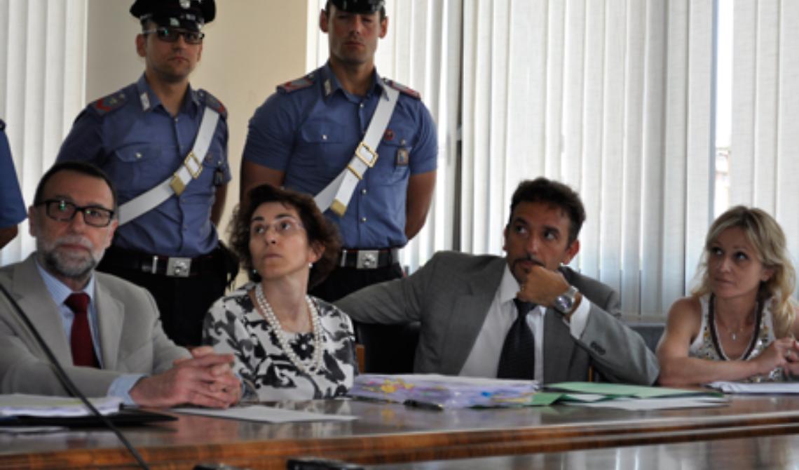 I due sostituti procuratori di bari, Lidia Giorgio e Giuseppe Gatti