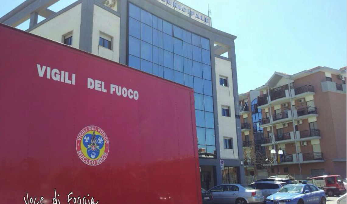 I Vigili del Fuoco al Comando dei Vigili Urbani