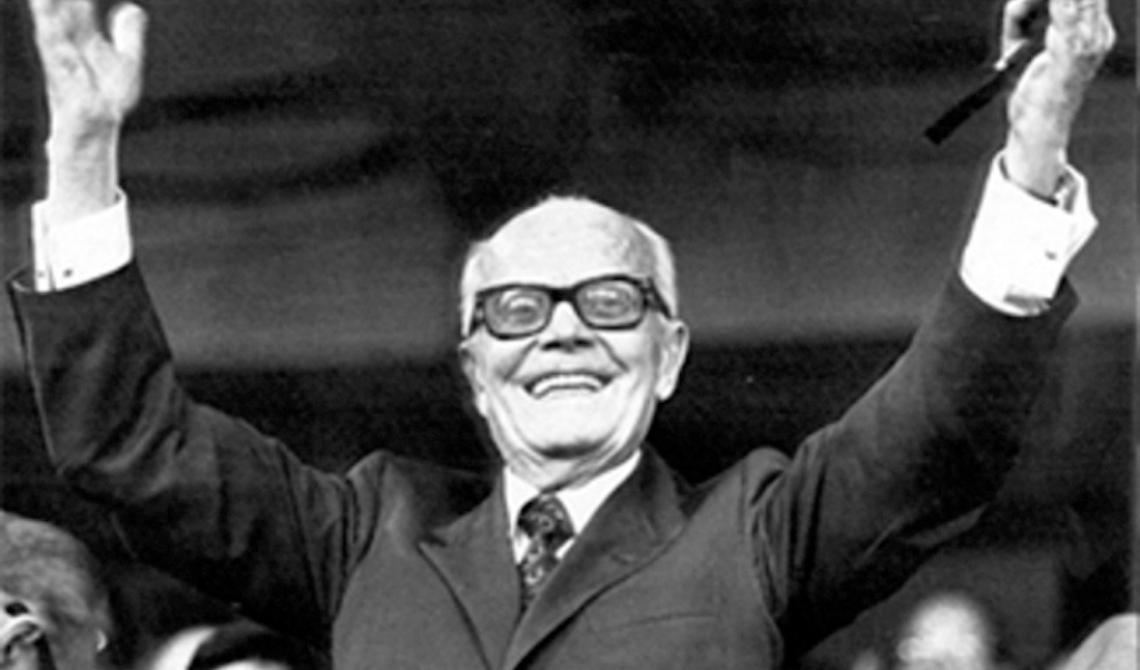 Oggi, 23 Aprile 1969, Sandro Pertini alla Fiera dell'Agricoltura di Foggia