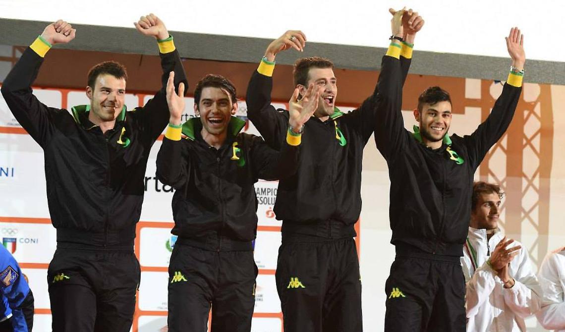 Gigi Samele e Francesco D'Armiento sono campioni d'Italia di sciabola