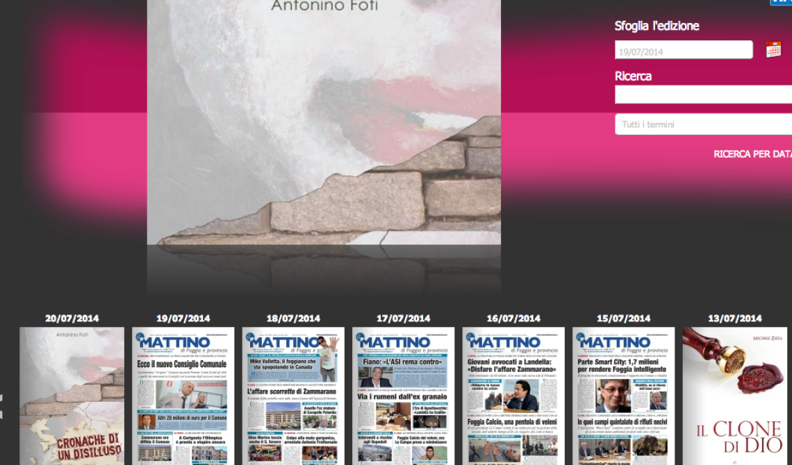 Per 1 libro a 1 euro della domenica de "Il Mattino" c'è "Cronache di un disilluso", di Antonino Foti