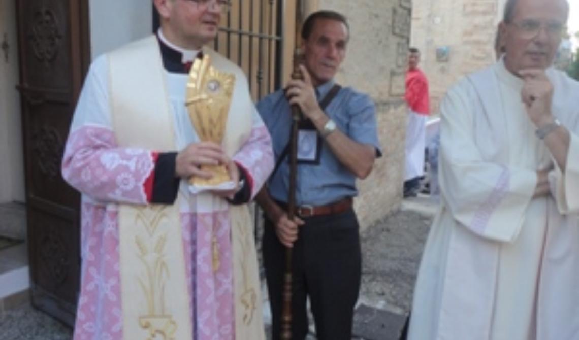 Le FOTO dell'arrivo della reliquia di Giovanni Paolo II a Serracapriola