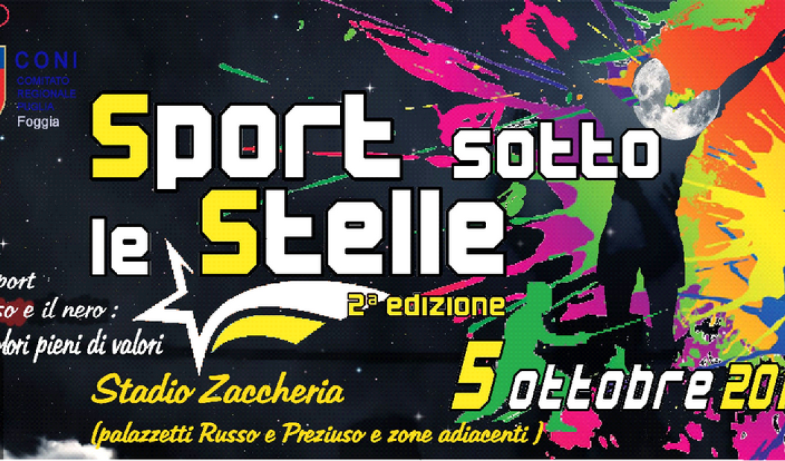 A "Sport sotto le stelle" ci sarà solo l'imbarazzo della scelta: 35 discipline sportive si incontrano allo "Zaccheria"