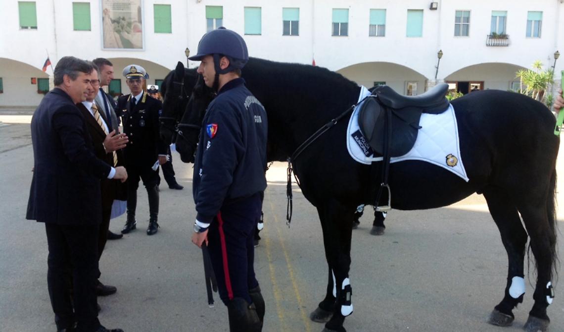 E Landella schiera i Vigili a cavallo