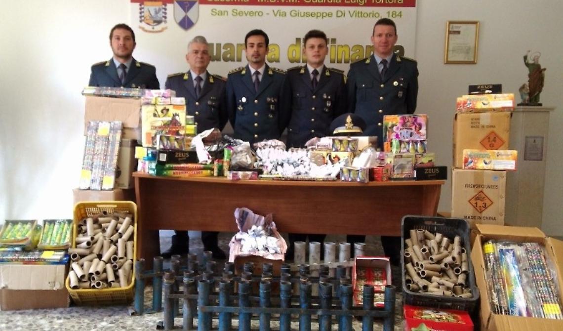 San Severo: sequestrati oltre 200 chili di "botti di fine anno"