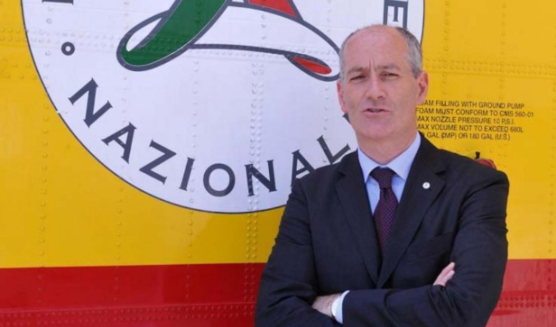 Il capo della Protezione Civile, Franco Gabrielli, a Foggia il 30 marzo