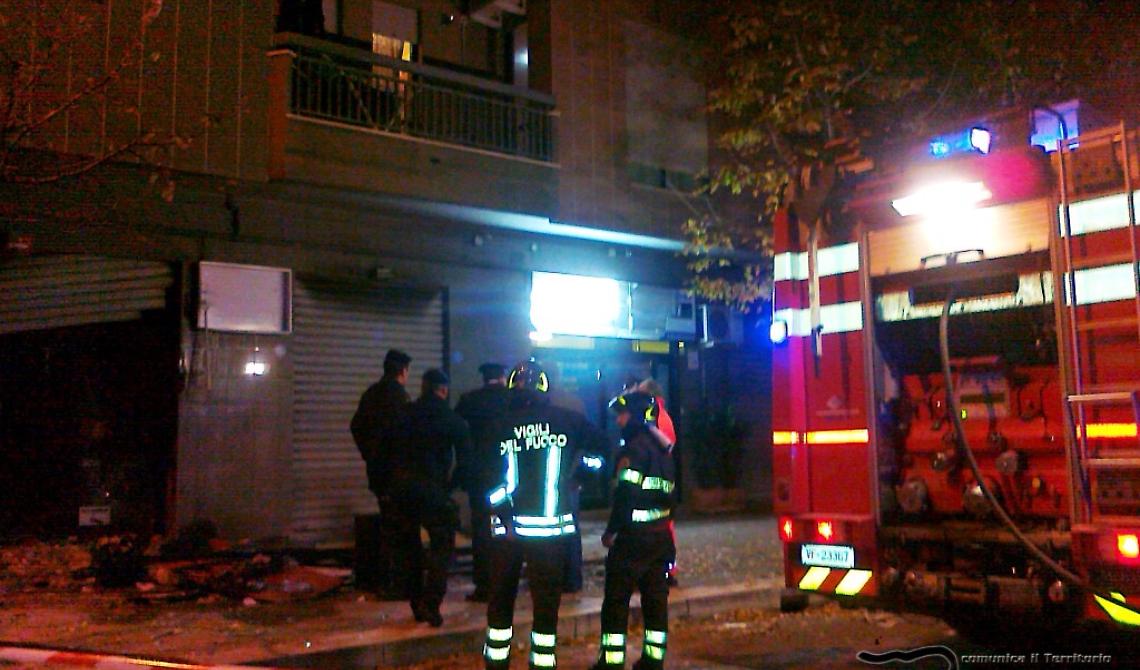 Foggia,  bomba ad un negozio di tessuti in Viale Ofanto