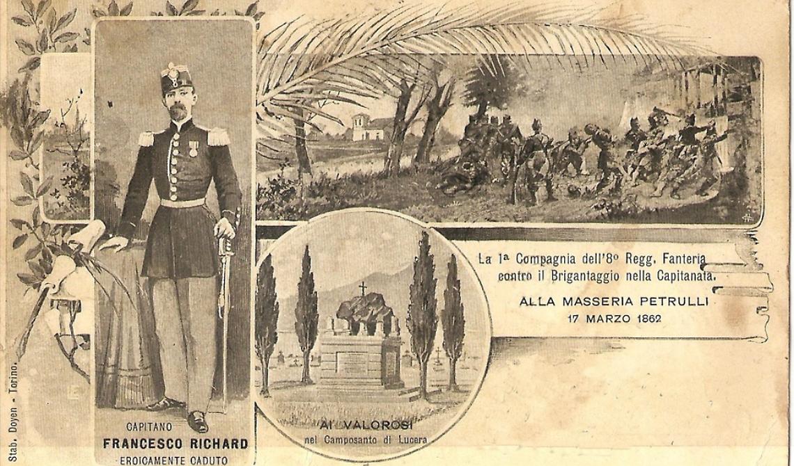 Oggi, 17 marzo 1862, a Lucera lo sterminio di 20 bersaglieri da parte dei briganti di Crocco e Caruso