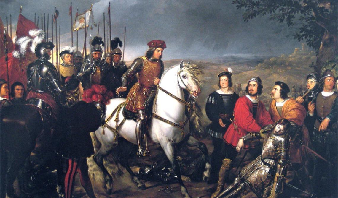 Oggi, 28 Aprile 1503,  a Cerignola  il memorabile scontro tra Francesi e Spagnoli per il dominio sulle regioni del sud Italia