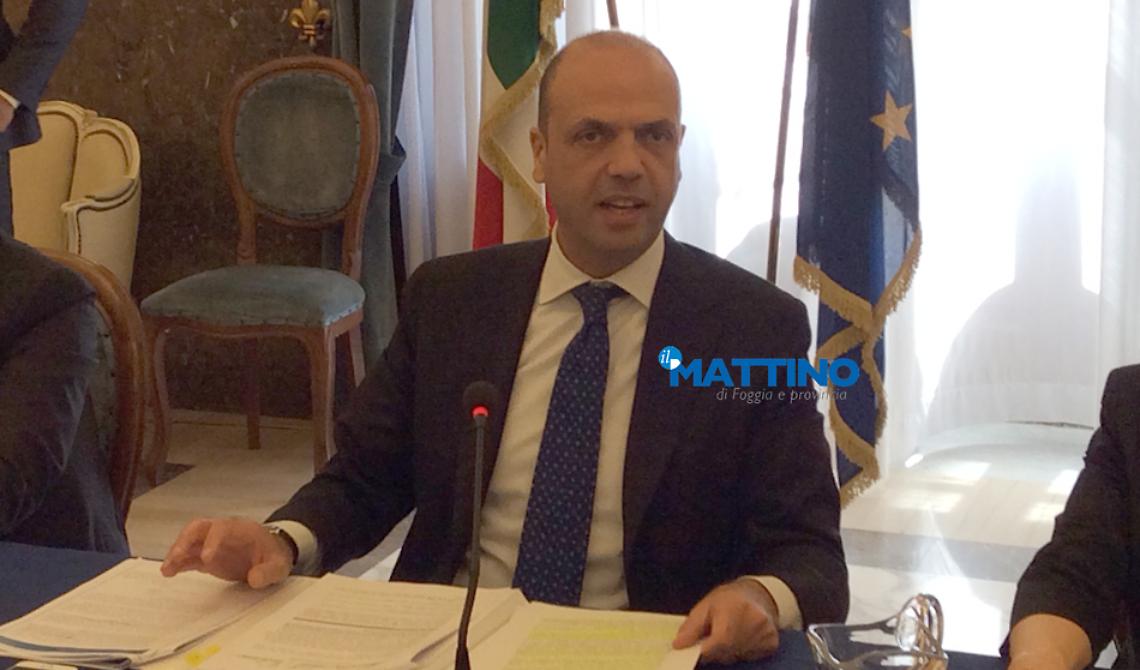 Alfano domenica a Foggia, ma per le elezioni regionali