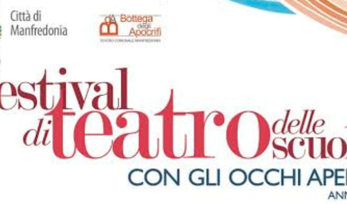 A Manfredonia si va a scuola “Con gli Occhi Aperti” per il Festival di Teatro delle Scuole