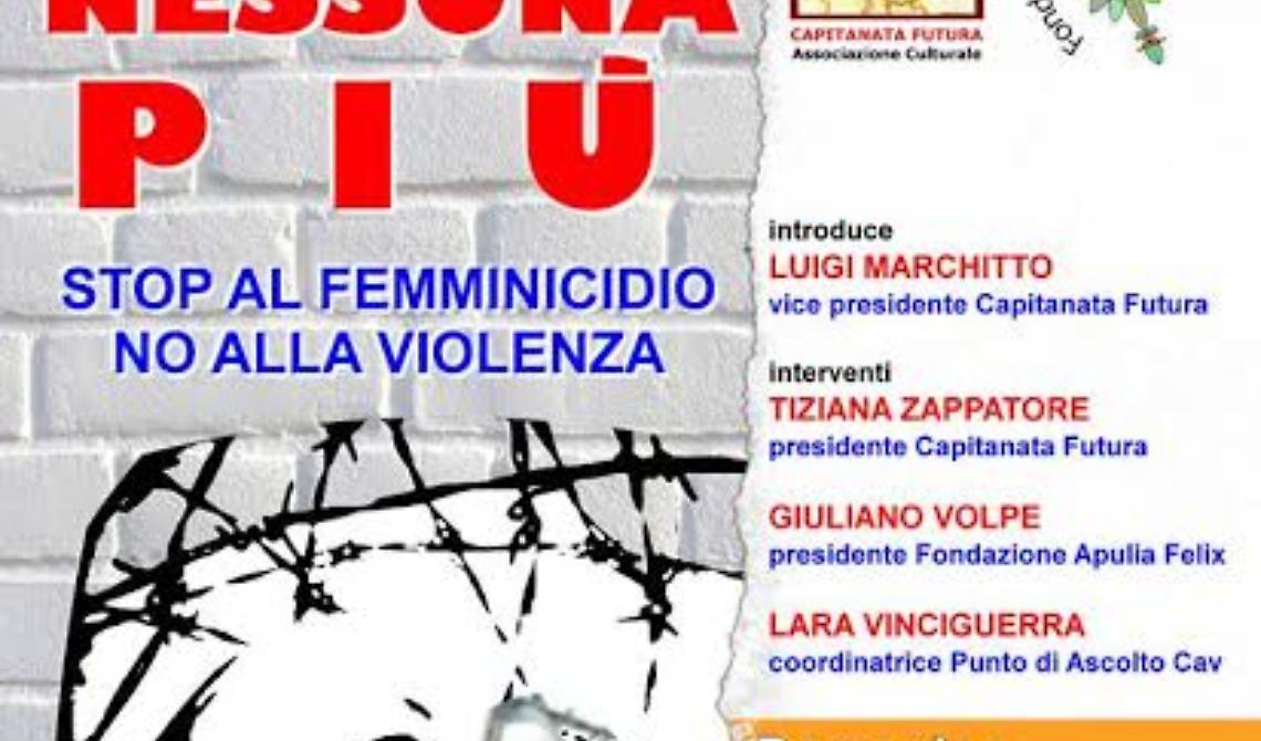 "Nessuna Più", il no al femminicidio di "Capitanata Futura"