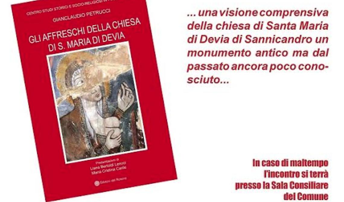 Presentazione libro «Gli affreschi della chiesa di S. Maria di Devia»