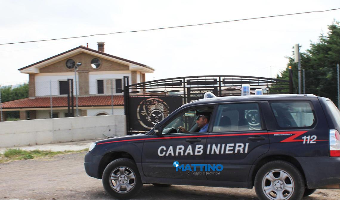 carabinieri luogo omicidio troia