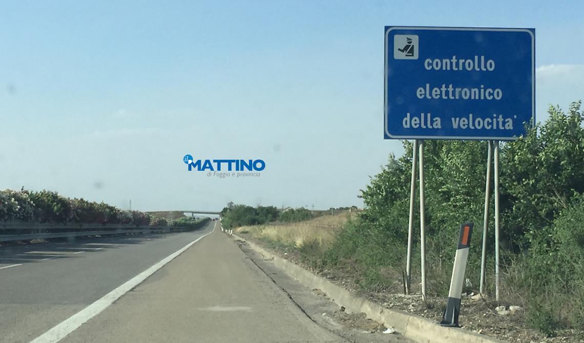 Da questa notte scatta la trappola dell'Autovelox di Ascoli Satriano sulla Foggia-Candela