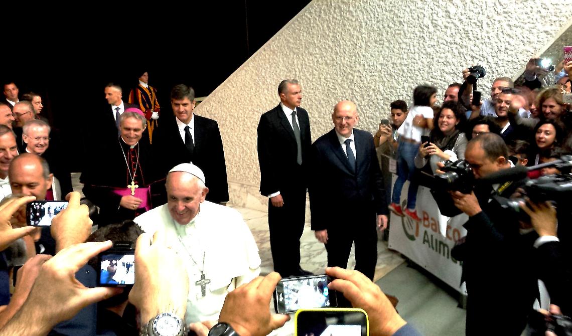 Il Banco alimentare della Daunia in udienza da Papa Francesco