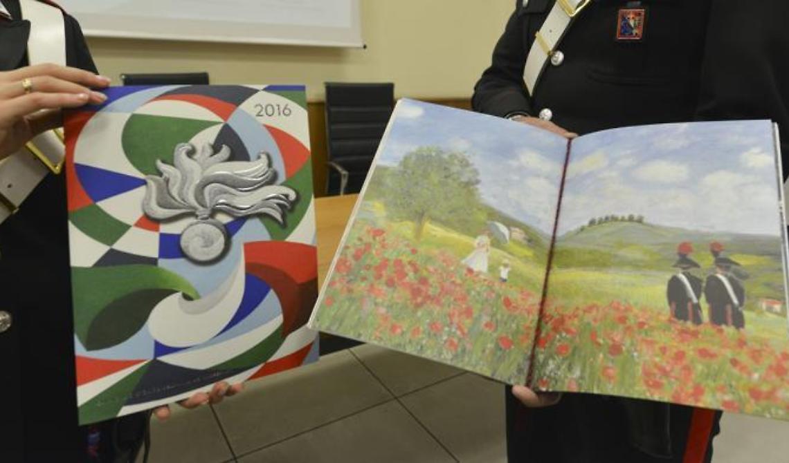 Calendario Storico 2016: La "Benemerita"tra i campi di "Papaveri" di Claude Monet