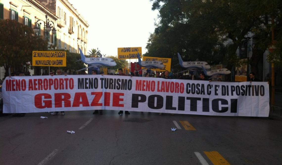 Oggi, 19 novembre 2011 la Capitanata scende in piazza per rilanciare il Gino Lisa