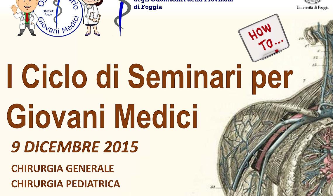 I giovani medici di Foggia danno vita ad un ciclo di seminari 'ad hoc'