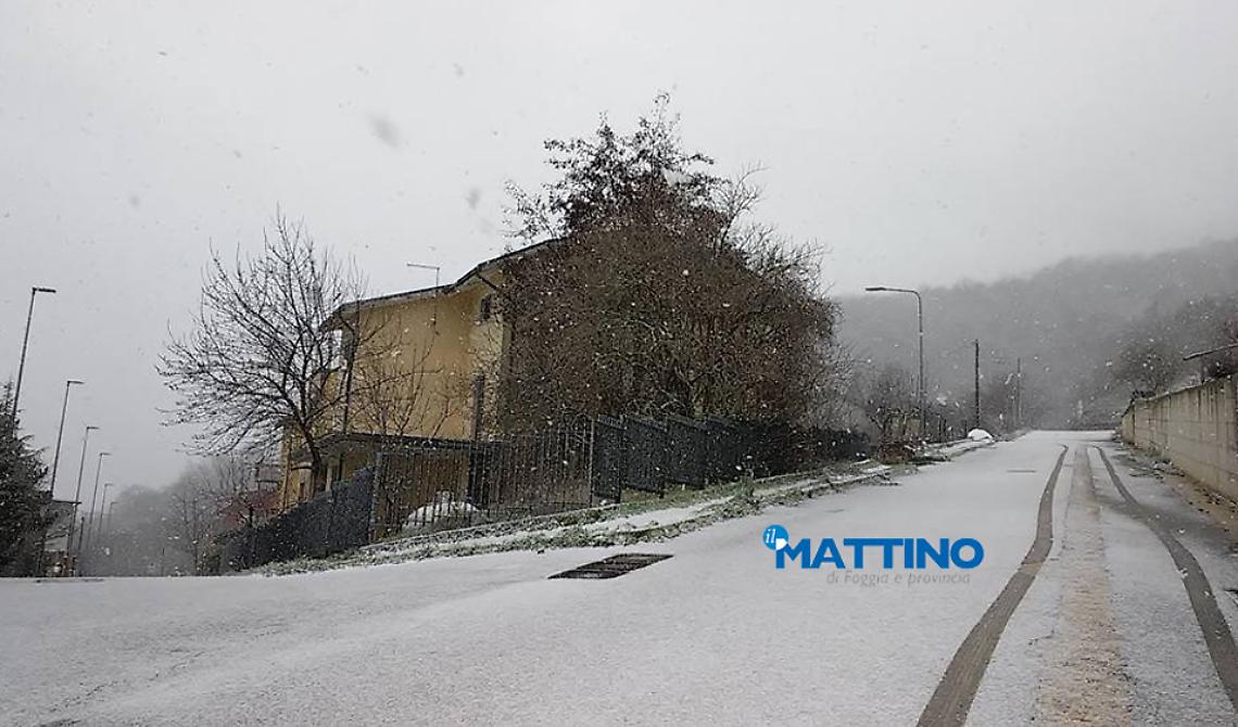 La neve insisterà su Subappennino e Gargano