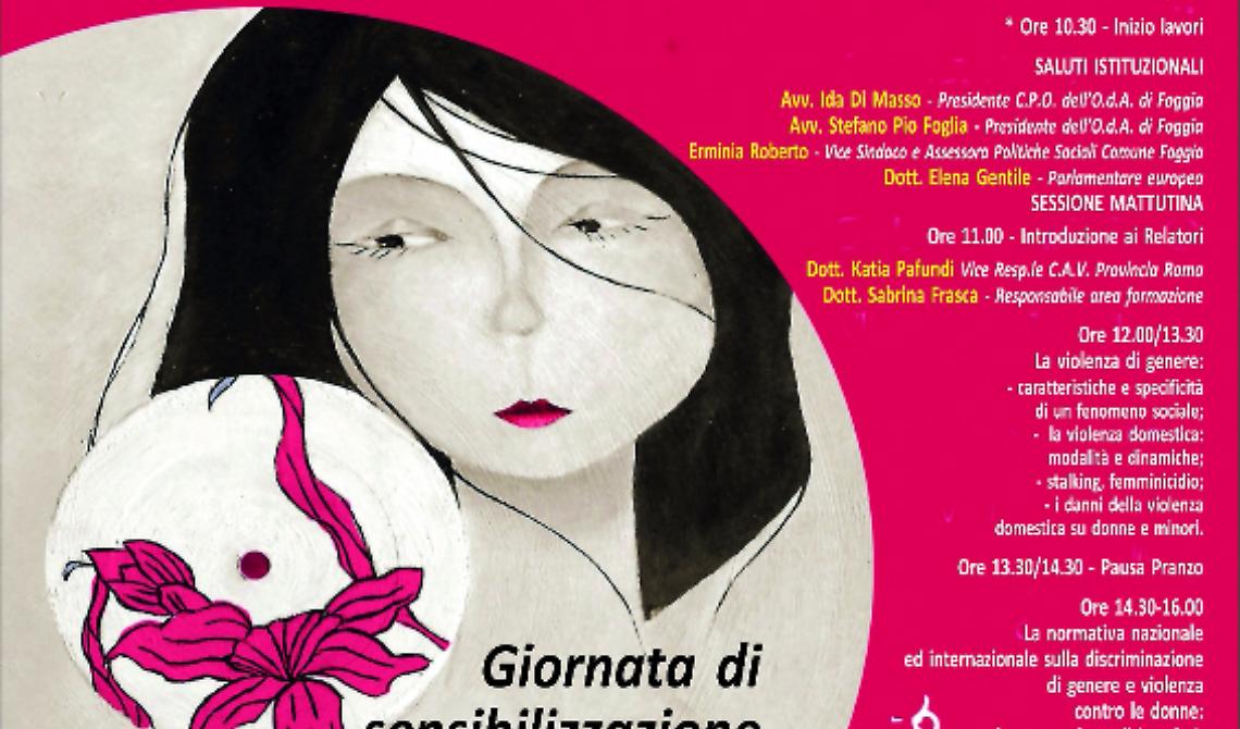 'Chiamarlo amore non si può', una giornata di sensibilizzazione per il contrasto alla violenza di genere