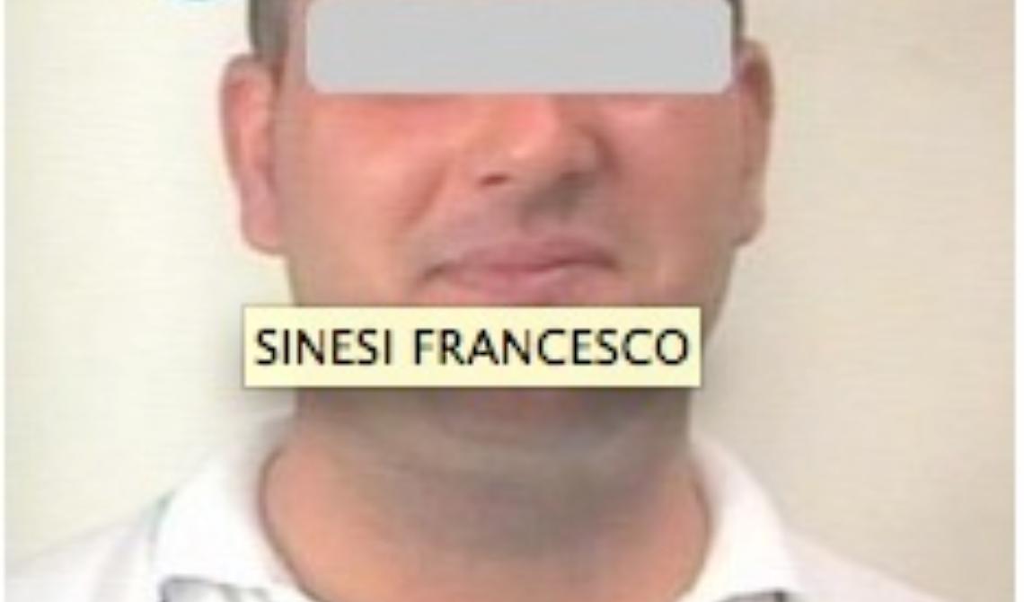 Traffico internazionale di droga: torna a casa Francesco Sinesi,  il figlio del boss Roberto