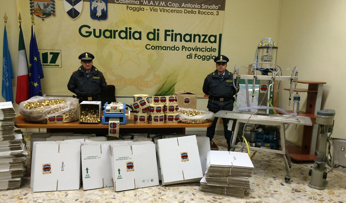 I Finanzieri non "la bevono": sequestrati  12.400 litri di alcool di contrabbando