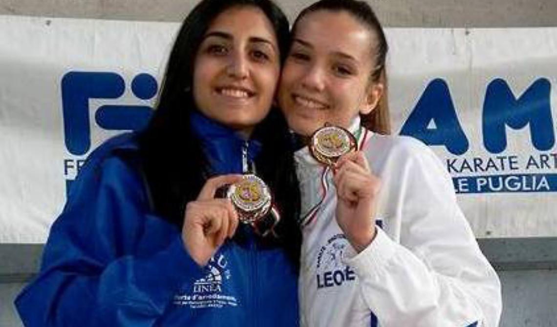 Caterina e Federica staccano il biglietto per gli Juniores nazionali di kumite