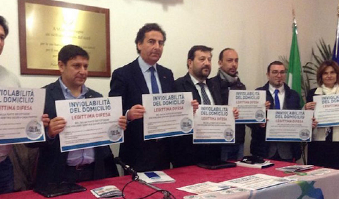 Legittima difesa, a Castelluccio la raccolta firme per la proposta di legge popolare