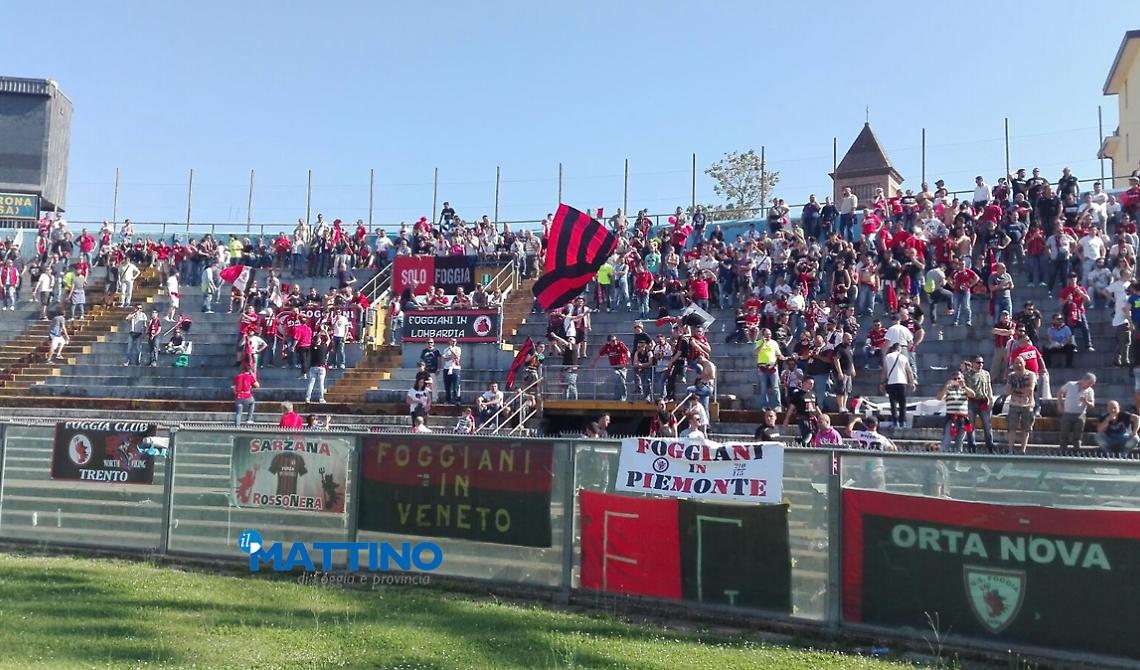 Da Sarzana ad Orta Nova, i 2000 tifosi foggiani schierati a Pisa