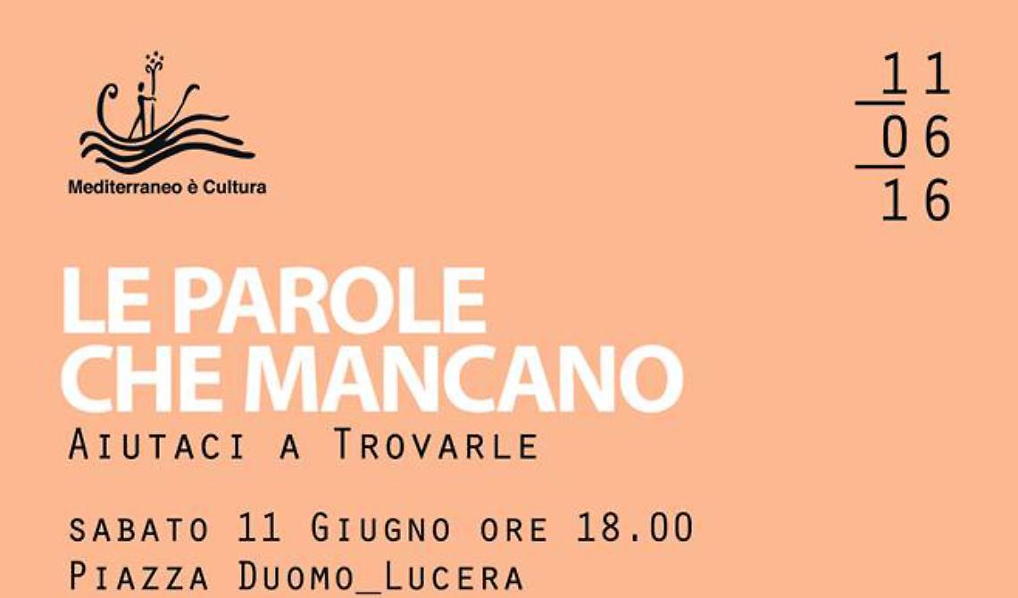 "Le parole che mancano"