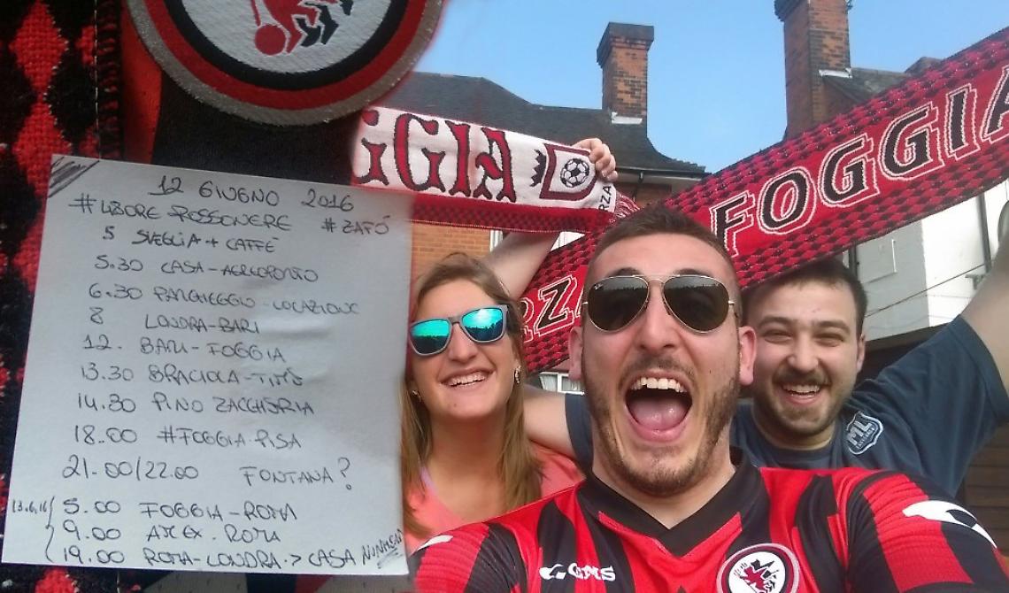 E poi c'è chi si fa Londra-Foggia-Londra in 48 ore per vedere #FoggiaPisa