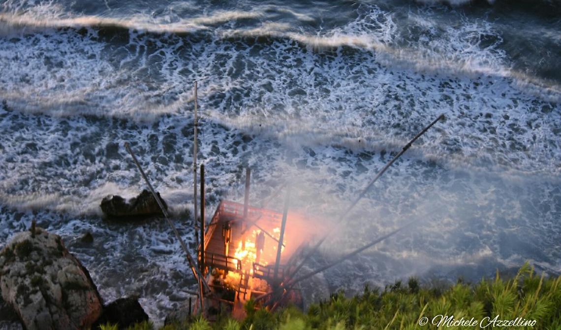 Parco Gargano resuscita il trabucco incendiato a Rodi