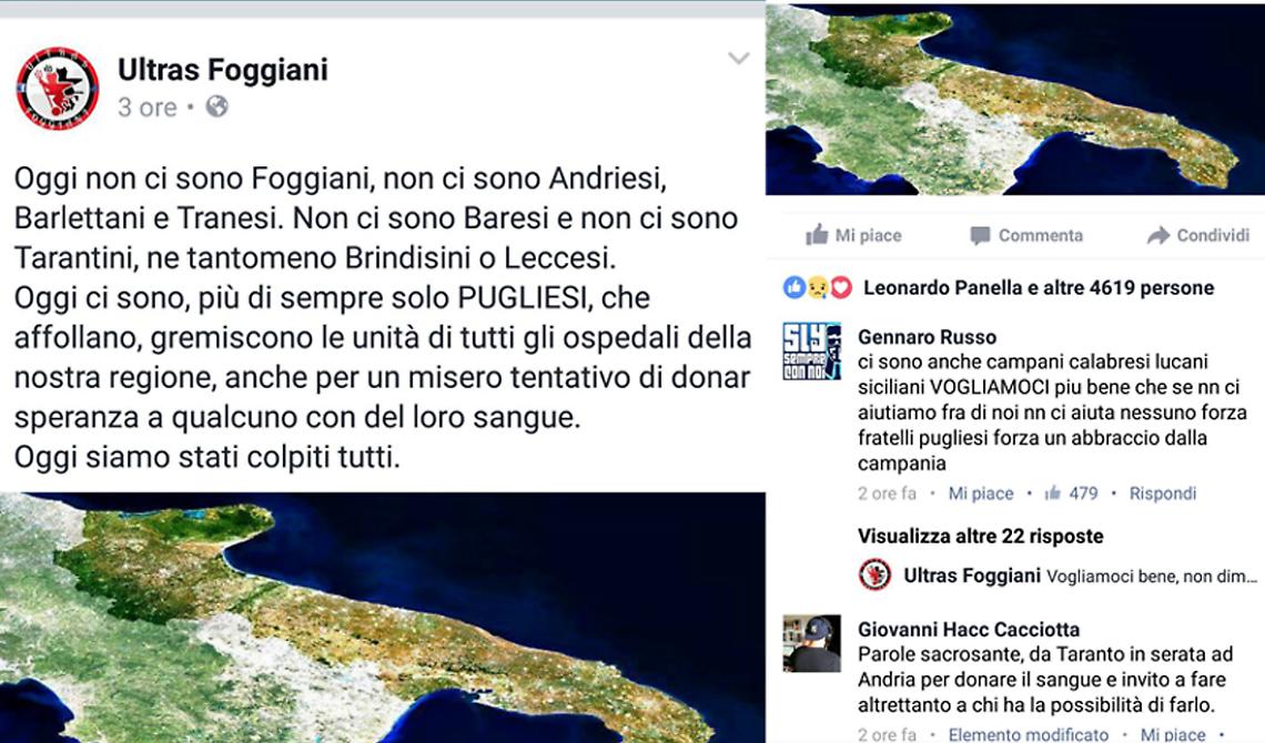Tragedia ferroviaria, anche lo sport si mobilita: «Oggi siamo tutti Pugliesi»