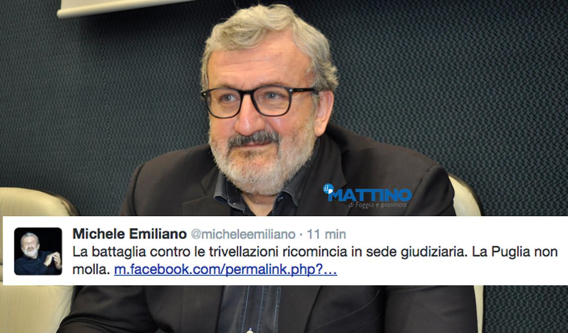 Trivellazioni, Emiliano contro Spectrum in Adriatico: «La Puglia non molla»