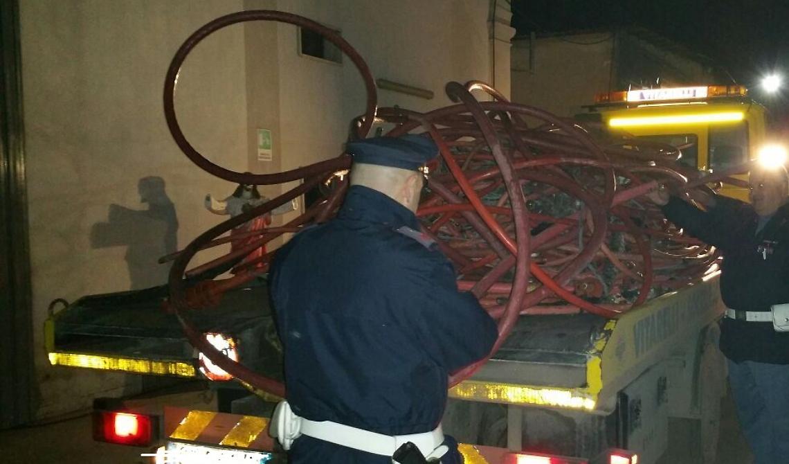 La Polizia Ferroviaria "pizzica" pregiudicato foggiano con 400 chilogrammi di rame