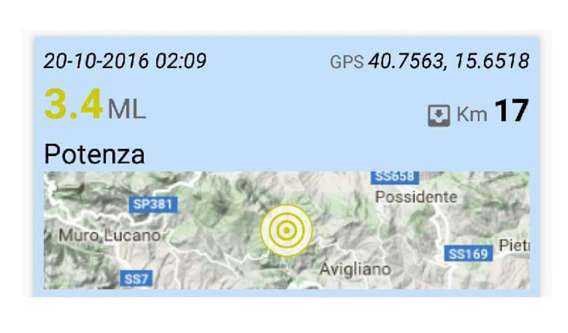 Terremoto nel Potentino: magnitudo 3.4 ma nessun danno