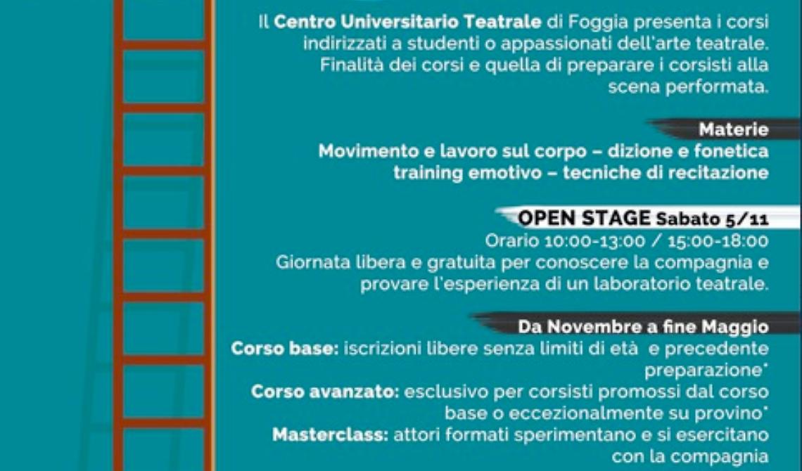 “Vivi all’altezza dei tuoi sogni” con il Centro Universitario Teatrale di Foggia